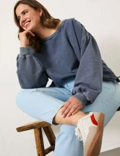 Pure Cotton Sweatshirt -Marksandspencer Sale Store pure cotton sweatshirt 10