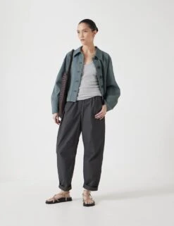 Pure Cotton Tapered Trousers 19 Pure Cotton Tapered Trousers -Marksandspencer Sale Store pure cotton tapered trousers 9