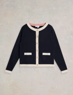 WHITE STUFF Pure Cotton Textured Cardigan -Marksandspencer Sale Store pure cotton textured cardigan 6