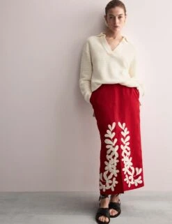 Jaeger Pure Cotton Textured Collared Relaxed Jumper -Marksandspencer Sale Store pure cotton textured collared relaxed jumper 16