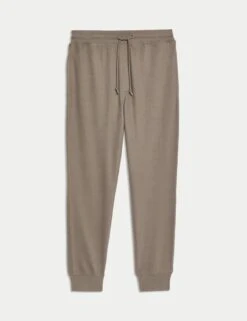 Pure Cotton Textured Joggers -Marksandspencer Sale Store pure cotton textured joggers 9