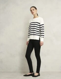 Pure Cotton Textured Striped Jumper -Marksandspencer Sale Store pure cotton textured striped jumper 11