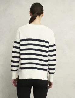 Pure Cotton Textured Striped Jumper -Marksandspencer Sale Store pure cotton textured striped jumper 12