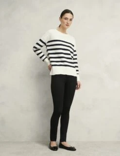Pure Cotton Textured Striped Jumper -Marksandspencer Sale Store pure cotton textured striped jumper 13