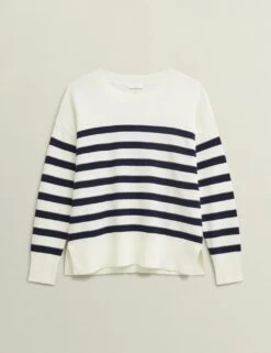Pure Cotton Textured Striped Jumper -Marksandspencer Sale Store pure cotton textured striped jumper 14
