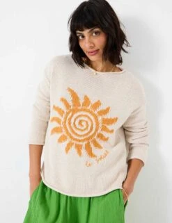 Pure Cotton Textured Sun Jumper 15 Pure Cotton Textured Sun Jumper -Marksandspencer Sale Store pure cotton textured sun jumper 5