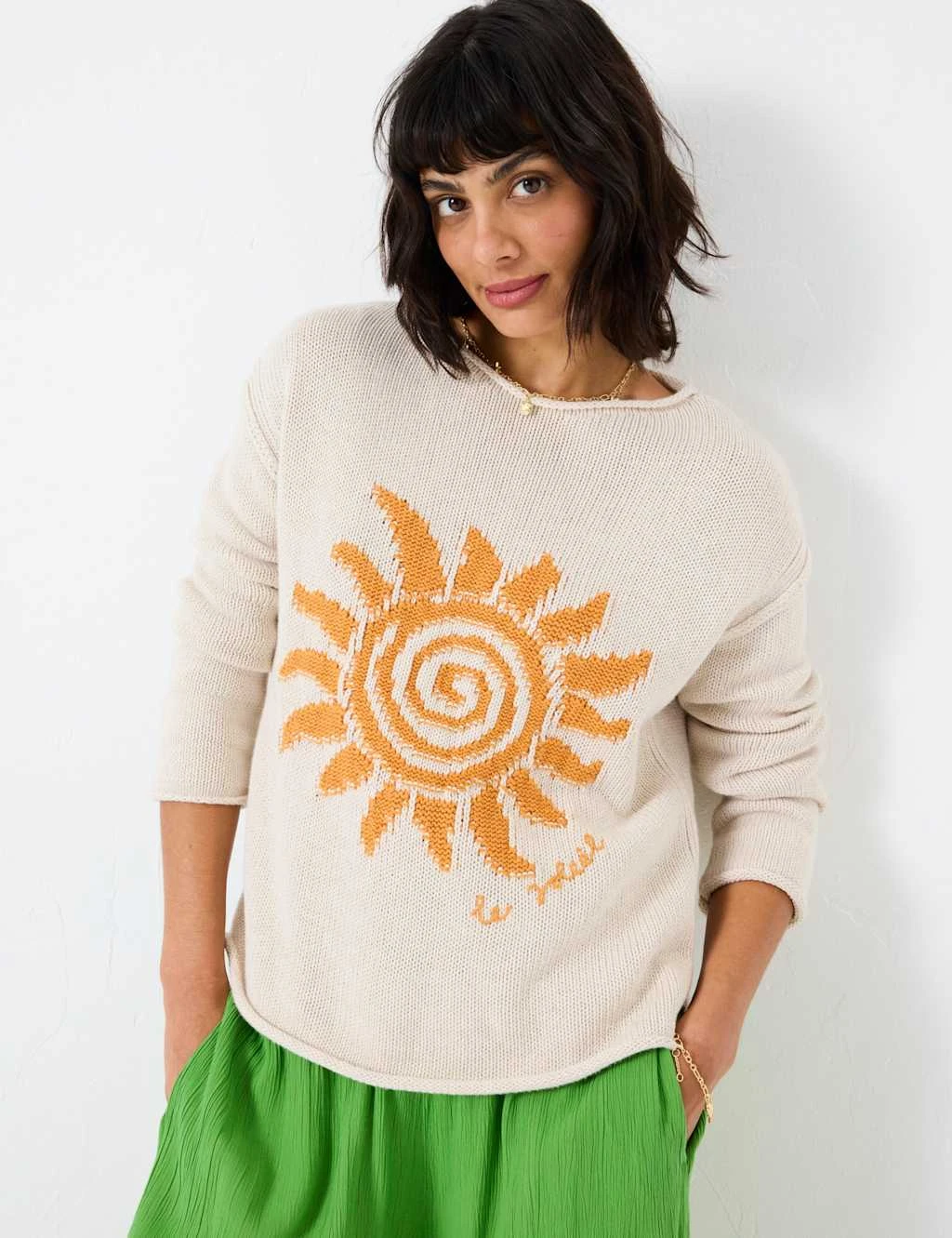 Pure Cotton Textured Sun Jumper 6 Pure Cotton Textured Sun Jumper - Image 6