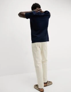 Pure Cotton Textured T-Shirt -Marksandspencer Sale Store pure cotton textured t shirt 5