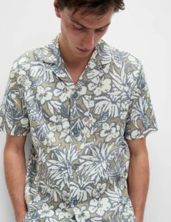 Pure Cotton Tropical Print Pyjama Set -Marksandspencer Sale Store pure cotton tropical print pyjama set 6