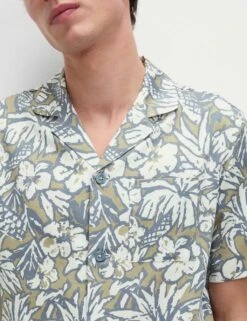 Pure Cotton Tropical Print Pyjama Set -Marksandspencer Sale Store pure cotton tropical print pyjama set 8