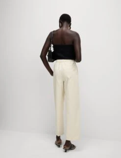 Pure Cotton Twill Barrel Leg Trousers -Marksandspencer Sale Store pure cotton twill barrel leg trousers 8