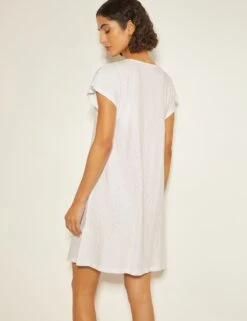 MONSOON Pure Cotton V-Neck Knee Length Kaftan Dress -Marksandspencer Sale Store pure cotton v neck knee length kaftan dress 8