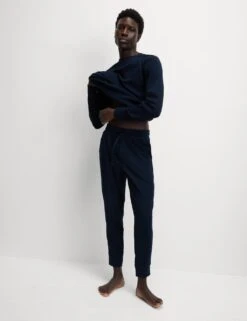 Pure Cotton Waffle Loungewear Bottoms -Marksandspencer Sale Store pure cotton waffle loungewear bottoms 7