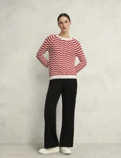 Pure Cotton Wavy Striped Jumper -Marksandspencer Sale Store pure cotton wavy striped jumper 13