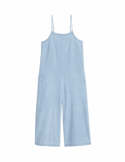 Pure Cotton Wide Leg Jumpsuit (6-16 Yrs) -Marksandspencer Sale Store pure cotton wide leg jumpsuit 6 16 yrs