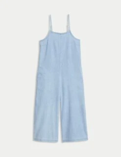 Pure Cotton Wide Leg Jumpsuit (6-16 Yrs) -Marksandspencer Sale Store pure cotton wide leg jumpsuit 6 16 yrs 1 8