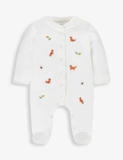 Pure Cotton Woodland Sleepsuit (0-9 Mths) -Marksandspencer Sale Store pure cotton woodland sleepsuit 0 9 mths 1 4