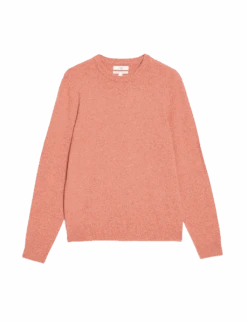 Pure Extra Fine Lambswool Crew Neck Jumper -Marksandspencer Sale Store pure extra fine lamsbwool crew neck jumper