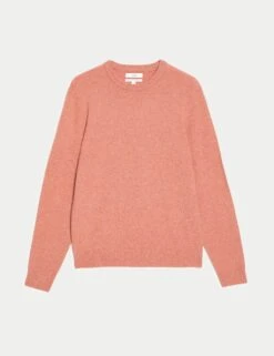 Pure Extra Fine Lambswool Crew Neck Jumper -Marksandspencer Sale Store pure extra fine lamsbwool crew neck jumper 3