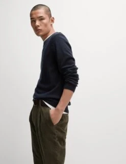 Pure Extra Fine Lambswool Crew Neck Jumper -Marksandspencer Sale Store pure extra fine lamsbwool crew neck jumper 6