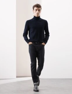 Pure Extra Fine Merino Wool Roll Neck Jumper -Marksandspencer Sale Store pure extra fine merino wool jumper 3