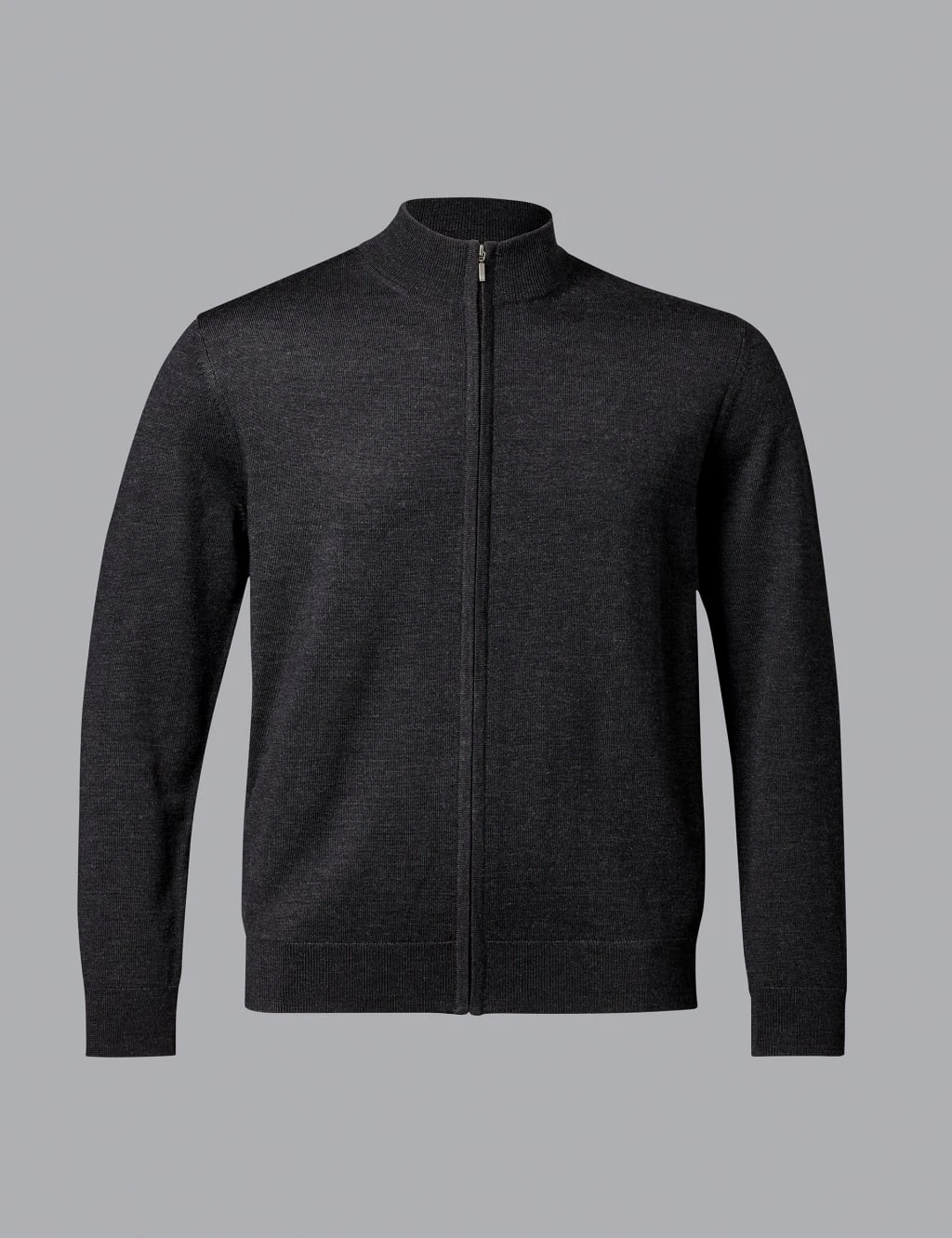 Pure Extra Fine Merino Wool Zip Up Cardigan 18 Pure Extra Fine Merino Wool Zip Up Cardigan - Image 18