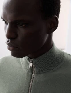 Pure Extra Fine Merino Wool Zip Up Jumper -Marksandspencer Sale Store pure extra fine merino wool zip up jumper 14