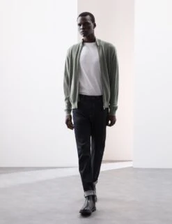 Pure Extra Fine Merino Wool Zip Up Jumper -Marksandspencer Sale Store pure extra fine merino wool zip up jumper 17