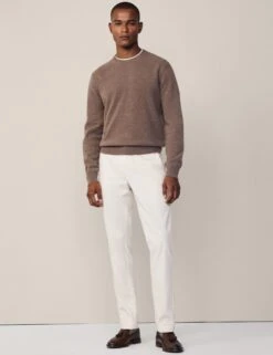 Hackett Pure Lambswool Crew Neck Jumper -Marksandspencer Sale Store pure lambswool crew neck jumper 11
