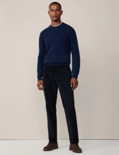 Hackett Pure Lambswool Crew Neck Jumper -Marksandspencer Sale Store pure lambswool crew neck jumper 7