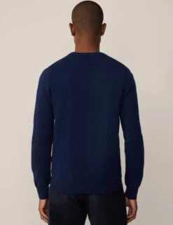 Hackett Pure Lambswool Crew Neck Jumper -Marksandspencer Sale Store pure lambswool crew neck jumper 8