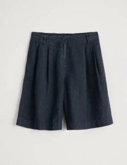 Pure Linen Pleat Front Shorts 17 Pure Linen Pleat Front Shorts -Marksandspencer Sale Store pure linen pleat front shorts 5