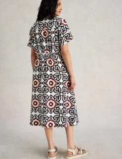WHITE STUFF Pure Linen Printed Midi Shirt Dress 23 WHITE STUFF Pure Linen Printed Midi Shirt Dress -Marksandspencer Sale Store pure linen printed midi shirt dress 11