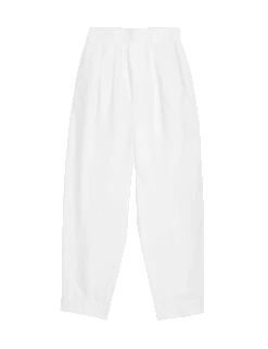 Pure Linen Tapered Trousers -Marksandspencer Sale Store pure linen tapered trousers 2
