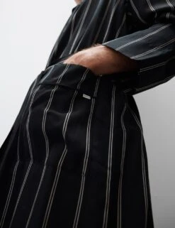 Pure Lyocell Striped Dressing Gown -Marksandspencer Sale Store pure lyocell striped dressing gown 10