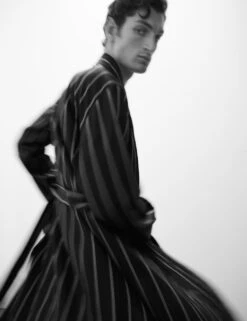 Pure Lyocell Striped Dressing Gown -Marksandspencer Sale Store pure lyocell striped dressing gown 7