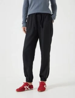 Tapered Cuffed Joggers 24 Tapered Cuffed Joggers -Marksandspencer Sale Store pure lyocell tapered cuffed joggers 5