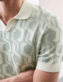 Pure Mercerised Cotton Knitted Polo Shirt 30 Pure Mercerised Cotton Knitted Polo Shirt -Marksandspencer Sale Store pure mercerised cotton knitted polo shirt 12