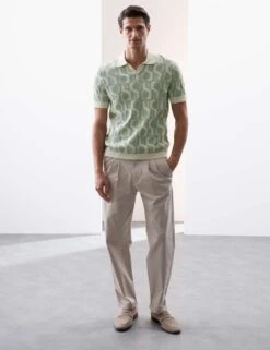 Pure Mercerised Cotton Knitted Polo Shirt 31 Pure Mercerised Cotton Knitted Polo Shirt -Marksandspencer Sale Store pure mercerised cotton knitted polo shirt 13