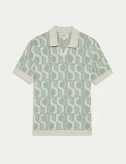 Pure Mercerised Cotton Knitted Polo Shirt 32 Pure Mercerised Cotton Knitted Polo Shirt -Marksandspencer Sale Store pure mercerised cotton knitted polo shirt 14