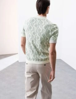 Pure Mercerised Cotton Knitted Polo Shirt 27 Pure Mercerised Cotton Knitted Polo Shirt -Marksandspencer Sale Store pure mercerised cotton knitted polo shirt 9