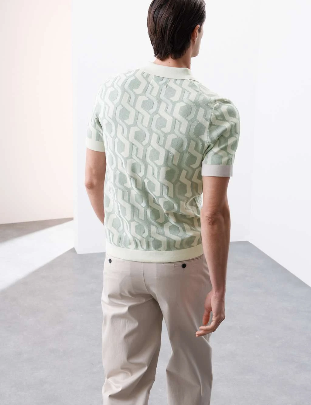 Pure Mercerised Cotton Knitted Polo Shirt 11 Pure Mercerised Cotton Knitted Polo Shirt - Image 11