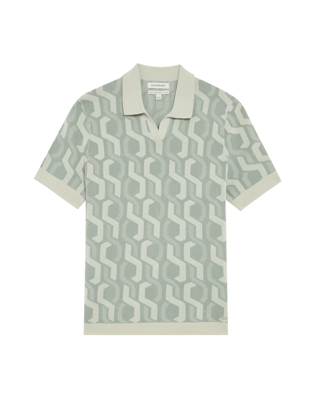 Pure Mercerised Cotton Knitted Polo Shirt 9 Pure Mercerised Cotton Knitted Polo Shirt - Image 9