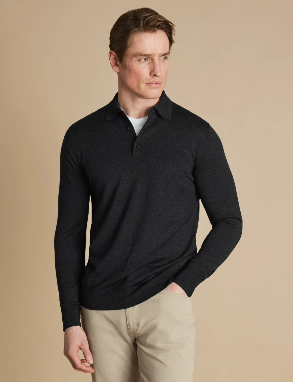 Pure Merino Wool Button Neck Jumper 12 Pure Merino Wool Button Neck Jumper - Image 12