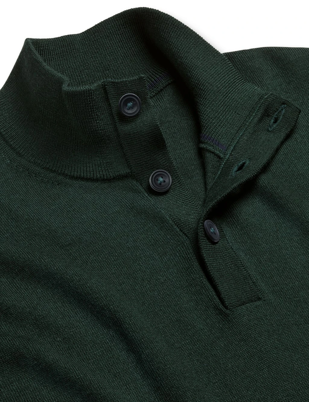 Pure Merino Wool Button Neck Jumper 19 Pure Merino Wool Button Neck Jumper - Image 19