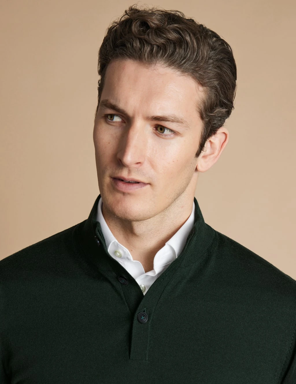 Pure Merino Wool Button Neck Jumper 20 Pure Merino Wool Button Neck Jumper - Image 20