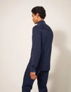 WHITE STUFF Pure Merino Wool Funnel Neck Half Zip Jumper -Marksandspencer Sale Store pure merino wool funnel neck half zip jumper 12