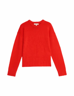 Pure Merino Wool Ribbed Crew Neck Jumper 39 Pure Merino Wool Ribbed Crew Neck Jumper -Marksandspencer Sale Store pure merino wool ribbed crew neck jumper 1