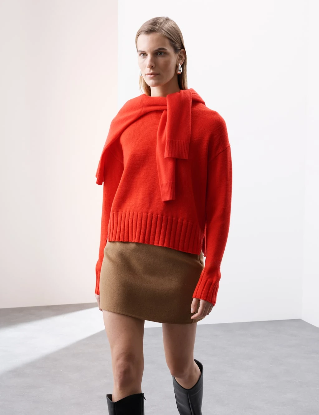 Pure Merino Wool Ribbed Crew Neck Jumper 19 Pure Merino Wool Ribbed Crew Neck Jumper - Image 19