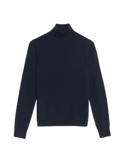 Pure Merino Wool Roll Neck Jumper -Marksandspencer Sale Store pure merino wool roll neck jumper 1